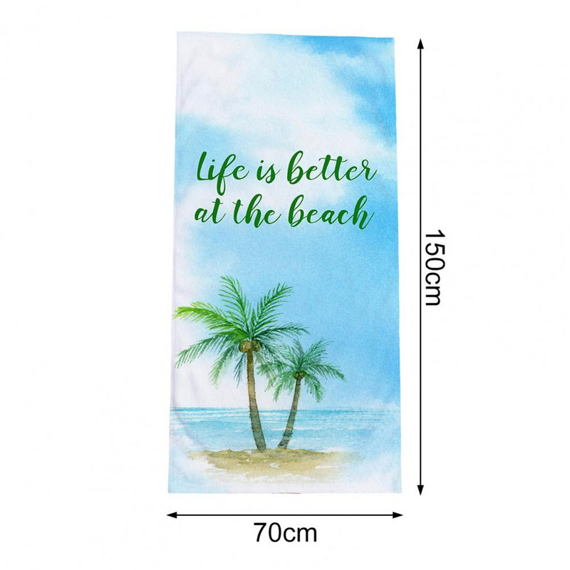 Szuper puha fürdőlepedő Gyorsan száradó mikroszálas strandtörölköző úszómedence felnőtteknek nagy törölköző kempingkellékek