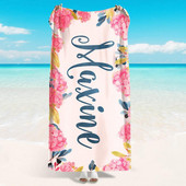 Paplūdimio rankšluostis, kvėpuojantis vonios rankšluostis, ryškių spalvų, išlieka sausas, plaunamas, atspausdintas stačiakampis paplūdimio rankšluostis