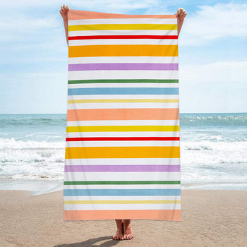 Морски плажни кърпи Голямо меко плажно одеяло Абсорбиращи бързосъхнещи кърпи за баня Кърпи за басейн Плажни кърпи за пътуване за възрастни