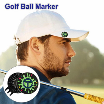 Щипка за шапка за голф Магнитни щипки за шапка за голф с магнит Аксесоари за голф, пускане на зелено за маркер Mark Drop Ship