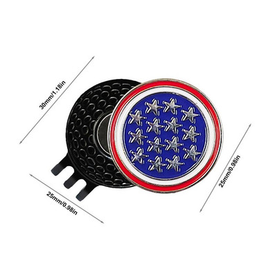 Golfi pallimärk koos golfikübara klambriga magnetsulamist One Putt Eagle tiigerkübara kinda disainiga golfimarker, meeste naiste Drop Ship