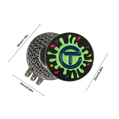 Golfi pallimärk koos golfikübara klambriga magnetsulamist One Putt Eagle tiigerkübara kinda disainiga golfimarker, meeste naiste Drop Ship