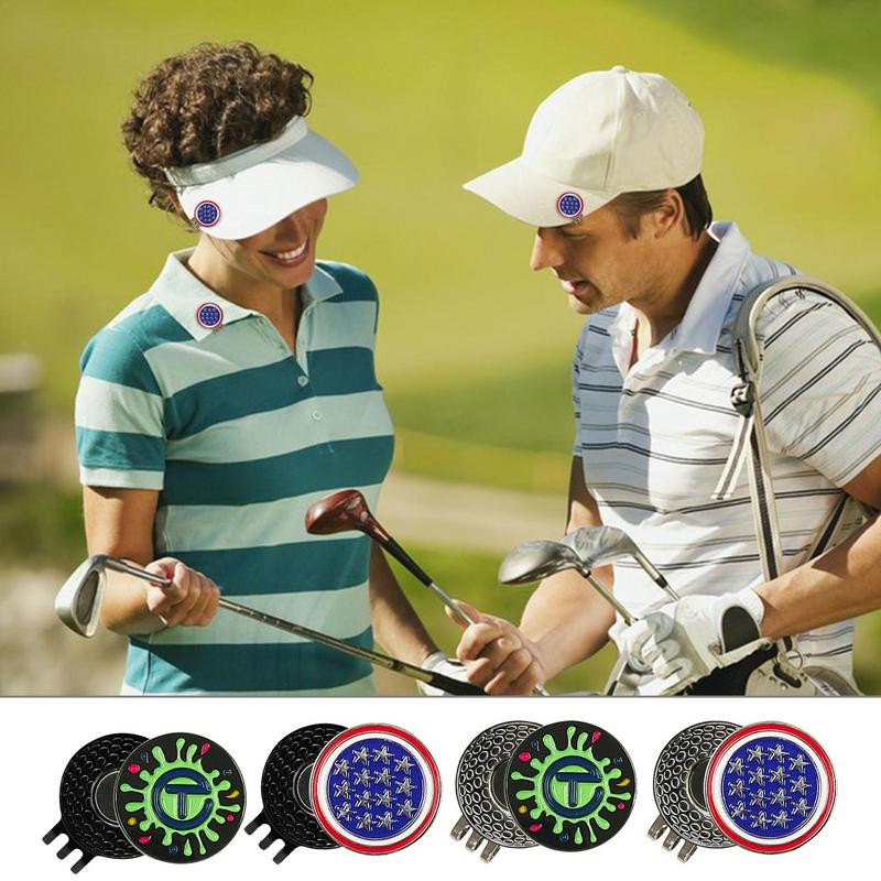 Golfi pallimärk koos golfikübara klambriga magnetsulamist One Putt Eagle tiigerkübara kinda disainiga golfimarker, meeste naiste Drop Ship