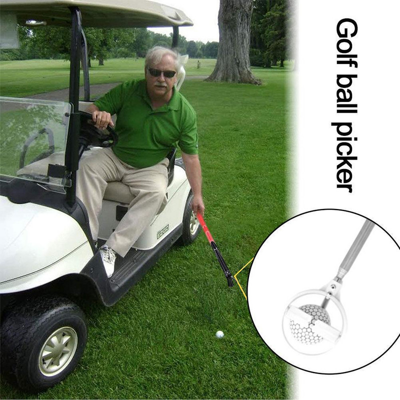 Golf Ball Retriever 8 τμημάτων Τηλεσκοπικός επιλογέας μπάλας από ανοξείδωτο χάλυβα Pick Up Grabber Extandable προπονητικά βοηθήματα γκολφ για Wat U8H1