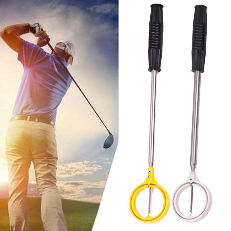 Golf Ball Retriever 8 τμημάτων Τηλεσκοπικός επιλογέας μπάλας από ανοξείδωτο χάλυβα Pick Up Grabber Extandable προπονητικά βοηθήματα γκολφ για Wat U8H1