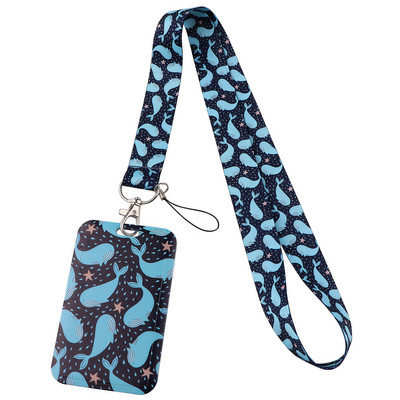 LX1197 Cartoon vaala mustriga kaelarihm võtmehoidja märgihoidja ID-kaardi pass Riputusnöör Lariat kaelapael võtmerõngaste tarvikute jaoks