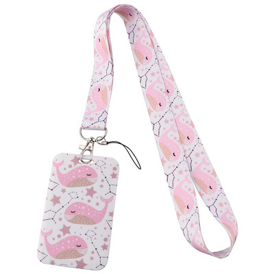 LX1197 Cartoon vaala mustriga kaelarihm võtmehoidja märgihoidja ID-kaardi pass Riputusnöör Lariat kaelapael võtmerõngaste tarvikute jaoks