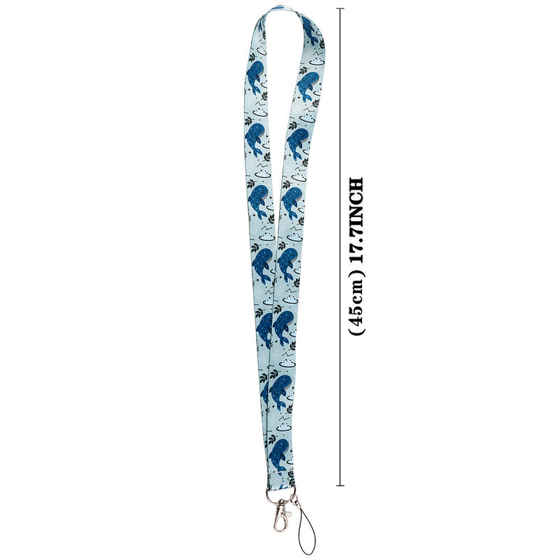 LX1197 Cartoon vaala mustriga kaelarihm võtmehoidja märgihoidja ID-kaardi pass Riputusnöör Lariat kaelapael võtmerõngaste tarvikute jaoks