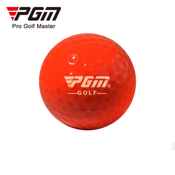 PGM 2 бр. Топка за голф Издръжлива въртяща се права двуслойна топка за голф от синтетичен каучук Цветна еластична тренировъчна тренировка на закрито на открито