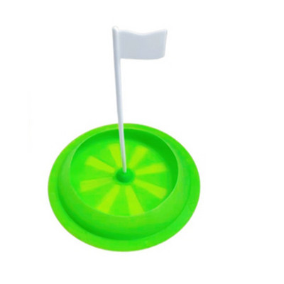 Чаша за тренировка за голф, мека гума във всички посоки, с флаг за мишена, чаша за голф, тренировъчни средства