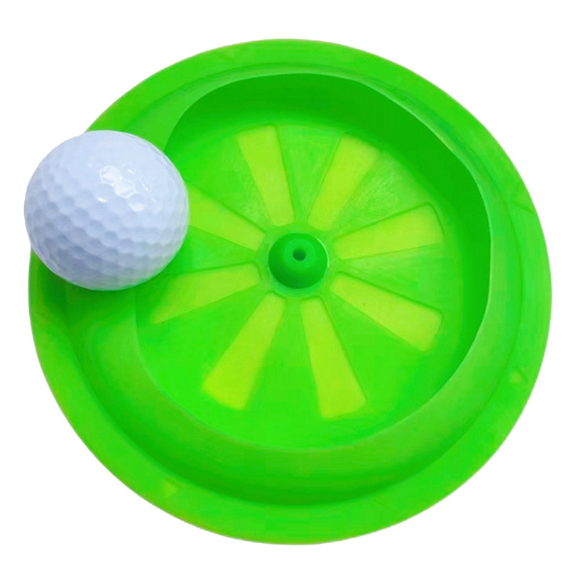 Cupă pentru găuri pentru antrenament de golf, cauciuc moale pentru toate direcțiile, cu steagul țintă, ajutoare pentru antrenament