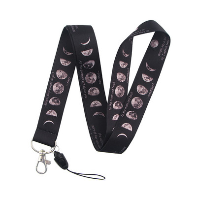 LX411 Universe Planets Moon Stars Αστροναύτης Κορδόνι λαιμού Σχοινί USB κινητό τηλέφωνο ταυτότητας κάρτας ταυτότητας Μπρελόκ Μπρελόκ