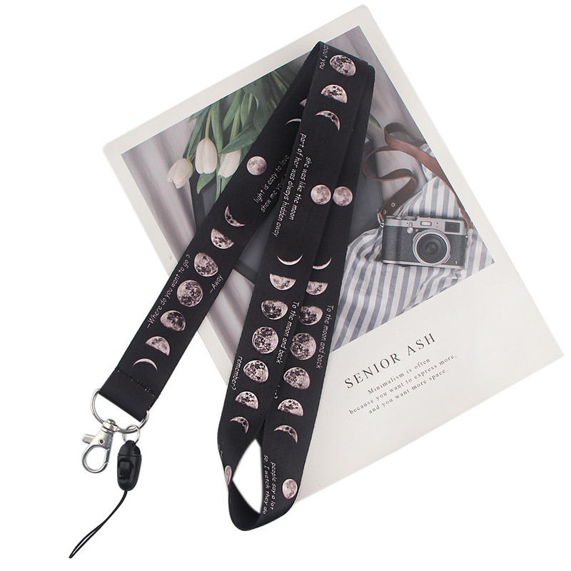 LX411 Universe Planets Moon Stars Αστροναύτης Κορδόνι λαιμού Σχοινί USB κινητό τηλέφωνο ταυτότητας κάρτας ταυτότητας Μπρελόκ Μπρελόκ