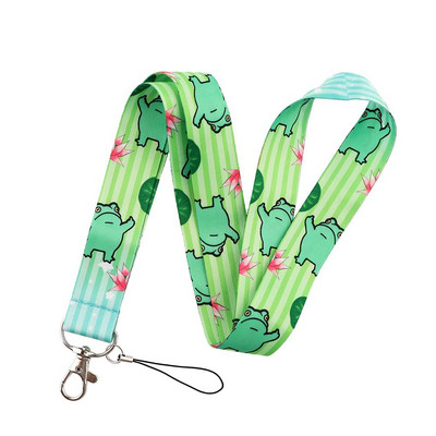 Laikiklis Juostelė juostelė Raktų pakabukas Ženkliuko dirželis Raktų pakabukas Kaspinas ID kortelės leidimas Pakabinti Virvė Varlės spausdinimas Kaklo dirželio ženklelio laikiklis