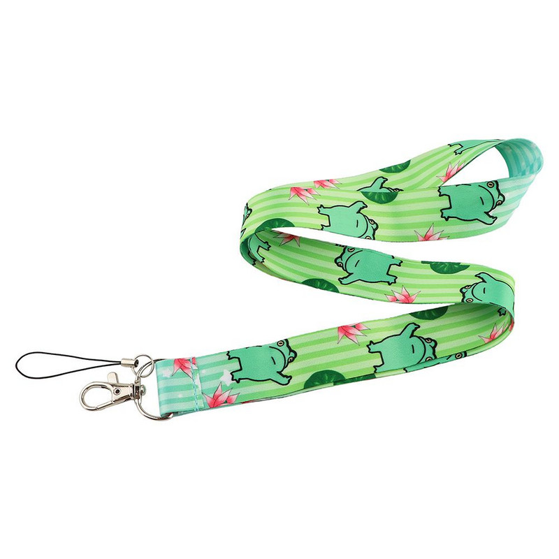 Laikiklis Juostelė juostelė Raktų pakabukas Ženkliuko dirželis Raktų pakabukas Kaspinas ID kortelės leidimas Pakabinti Virvė Varlės spausdinimas Kaklo dirželio ženklelio laikiklis