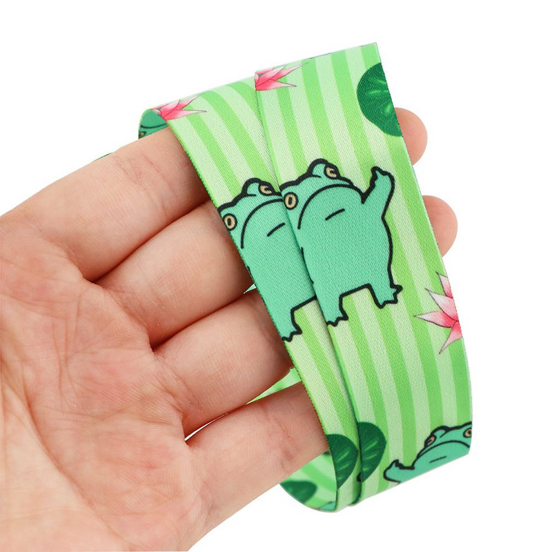 Laikiklis Juostelė juostelė Raktų pakabukas Ženkliuko dirželis Raktų pakabukas Kaspinas ID kortelės leidimas Pakabinti Virvė Varlės spausdinimas Kaklo dirželio ženklelio laikiklis