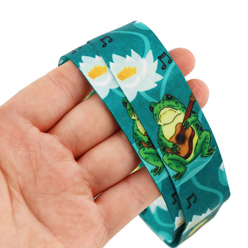 Laikiklis Juostelė juostelė Raktų pakabukas Ženkliuko dirželis Raktų pakabukas Kaspinas ID kortelės leidimas Pakabinti Virvė Varlės spausdinimas Kaklo dirželio ženklelio laikiklis