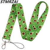Avokaado armas multikas võtmehoidja kaelarihmad võtmete jaoks USB jõusaali ID-kaardi märgihoidja rihmad paelad riputada köis Lariat
