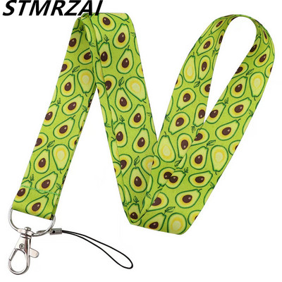 Avokaado armas multikas võtmehoidja kaelarihmad võtmete jaoks USB jõusaali ID-kaardi märgihoidja rihmad paelad riputada köis Lariat