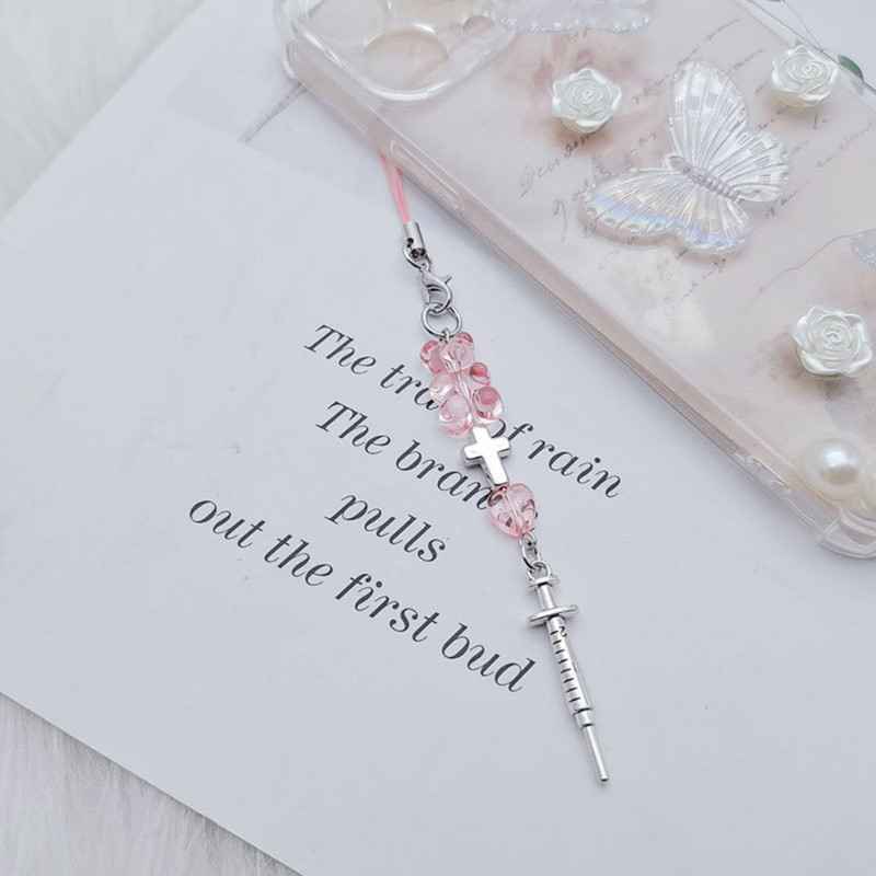 Bowknot Heart Privjesak Remen za telefon Prijenosna vješalica za djevojčice