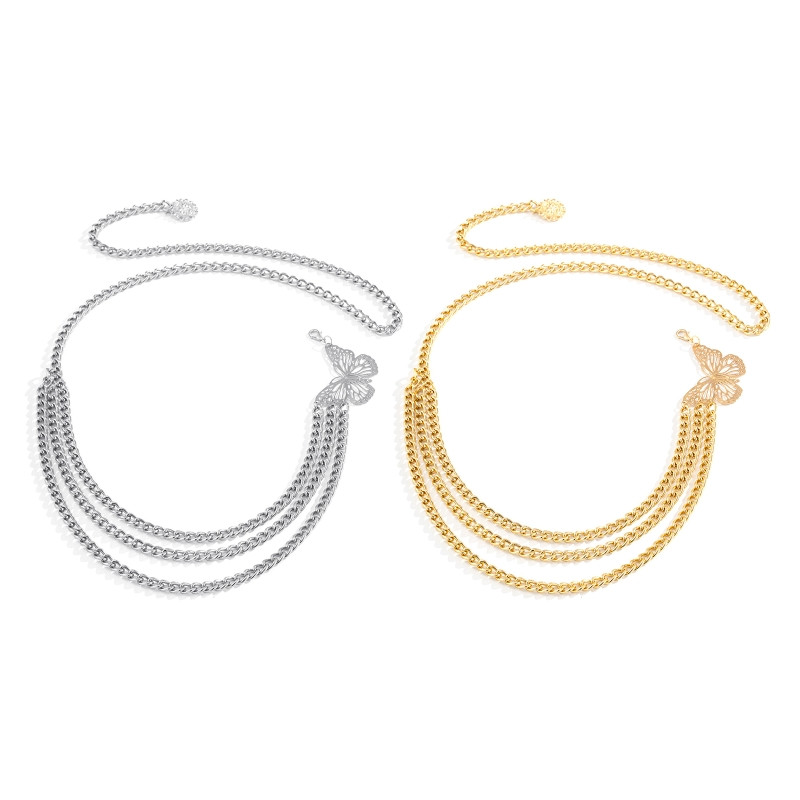 Butterfly Belly ketid vöökoha jaoks Butterfly vööketid püksikett Butterfly mood hip-hop talje aksessuaar