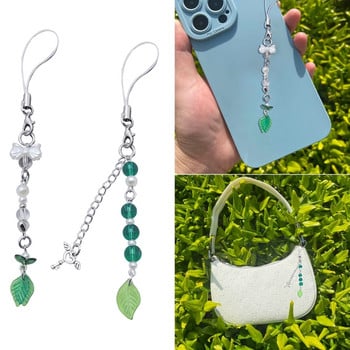 Ключодържател Green Leaf с ключодържател Gread Leaf Phone Charm за чанти