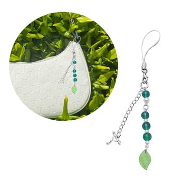 Ключодържател Green Leaf с ключодържател Gread Leaf Phone Charm за чанти