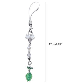 Ключодържател Green Leaf с ключодържател Gread Leaf Phone Charm за чанти