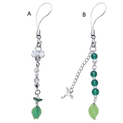 Ключодържател Green Leaf с ключодържател Gread Leaf Phone Charm за чанти