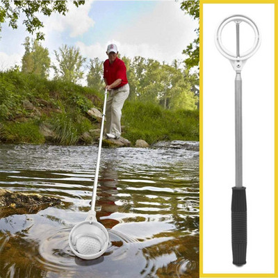 Нов голф топка Retriever от неръждаема стомана Телескопичен събирач на топка Pick Up Grabber Разтегателни голф тренировъчни средства за вода