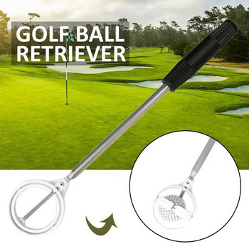 Инструменти за взимане на топка за голф Телескопичен ловец на топка за голф Ретривър Ловец Помощни средства за обучение на голф Автоматично заключване на лопатка за избор на топка за голф