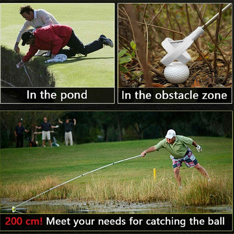 Golf Ball Retriever Τηλεσκοπικό ανοξείδωτο ατσάλι Pick Up Grabber Extandable προπονητικά βοηθήματα γκολφ για νερό