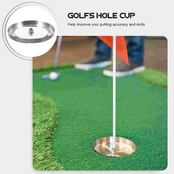 1 комплект Golf Putting Cup Аксесоари за голф Тренировъчни средства за дупки за голф Тренировъчни путтери за голф с флаг за голф