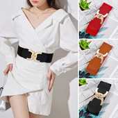 Brâu de lux pentru femei, auriu, cu cataramă Revolv, curele pentru doamne, curea elastică lată, rochii de bal de damă, decorare, centură pentru femeie