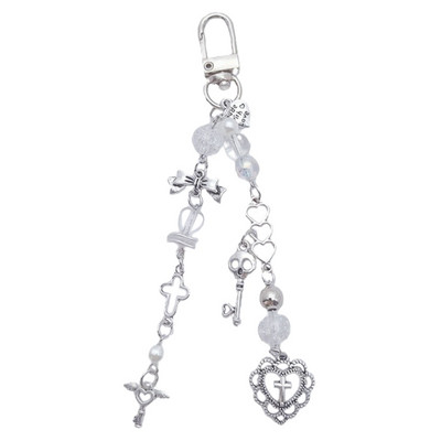 Пискюли с пет върхове Връзка за телефон Женски телефон с мъниста Висулка Аксесоари Пакет Декорация Ключодържател