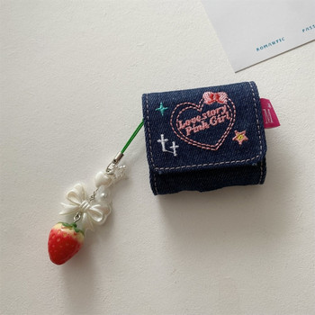Χειροποίητο φράουλα Τηλέφωνο Charm Bowknot Phone Jewelry for Women Girls Teens