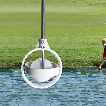 Golf Ball Retriever 8 τμημάτων Τηλεσκοπικός επιλογέας μπάλας του γκολφ από ανοξείδωτο χάλυβα Pick Up Grabber εργαλείο για προπονητικά βοηθήματα γκολφ στο νερό