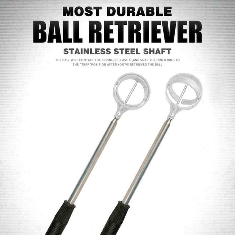 Golf Ball Retriever 8 τμημάτων Τηλεσκοπικός επιλογέας μπάλας του γκολφ από ανοξείδωτο χάλυβα Pick Up Grabber εργαλείο για προπονητικά βοηθήματα γκολφ στο νερό