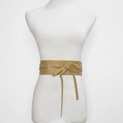 Luksuslik vöö naiste PU-nahast rihmad naistele Luksusbrändi disainiga vöörihma vöö sõlm kahekordse silmusega sidemega naiste korsett