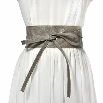 Luksuslik vöö naiste PU-nahast rihmad naistele Luksusbrändi disainiga vöörihma vöö sõlm kahekordse silmusega sidemega naiste korsett