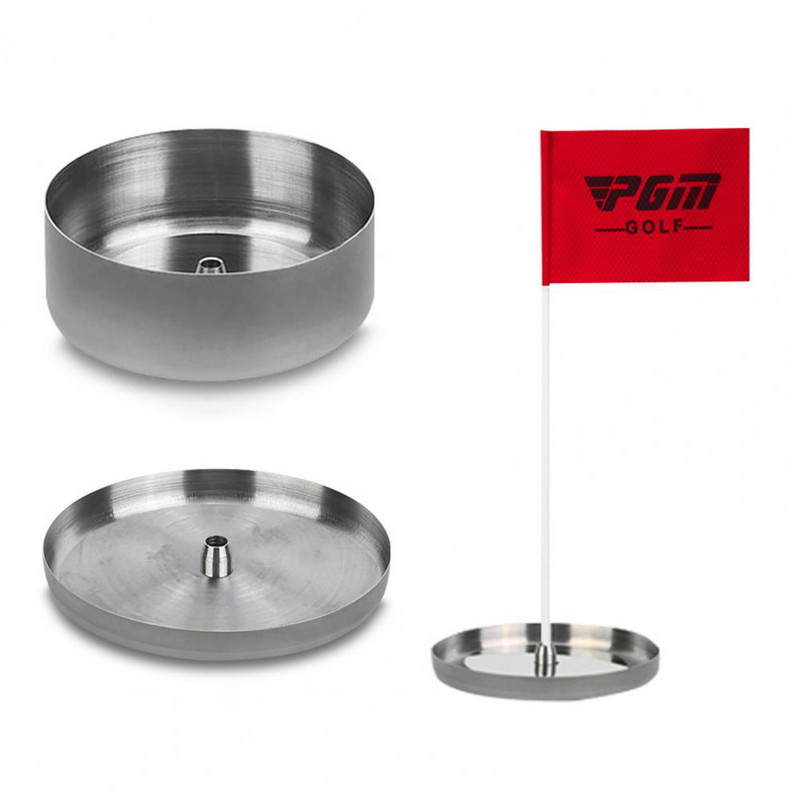 Patogūs golfo treniruočių puodeliai Stabilūs nuo rūdžių, patikimi smūgiams atsparūs golfo treniruočių puodeliai Golfo duobutės taurė su vėliava
