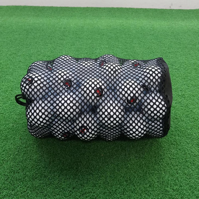 Практична регулируема мрежеста чанта с шнур Държач за носене на топки за голф Екологична лека мрежеста чанта за голф за любители на голфа