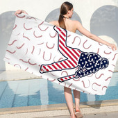 Pestav atraktiivne liivavaba ülikerge rannarätik õhuke matkarätik, tugeva vett imav sporditarvik