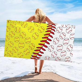 Миеща се атрактивна ултралека плажна кърпа без пясък Тънка кърпа за къмпинг Силно водопоглъщане Спортен аксесоар