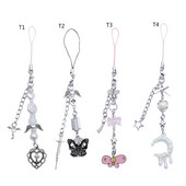 Inimă Fluture Luna Pandantiv Curele pentru Telefon Snur Buzunar Breloc Curea Rucsac Charm Chei Mașină Lanț Decorativ