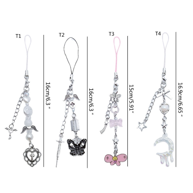 Inimă Fluture Luna Pandantiv Curele pentru Telefon Snur Buzunar Breloc Curea Rucsac Charm Chei Mașină Lanț Decorativ