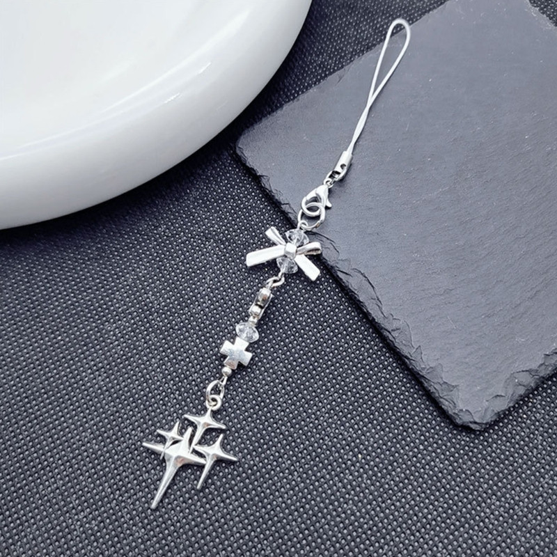 Y2K Heart Butterfly Bowknot Κρεμαστό λουράκια τηλεφώνου Μπρελόκ τσέπης Κρεμαστό λουράκι για τσάντα κλειδιά Τσάντα