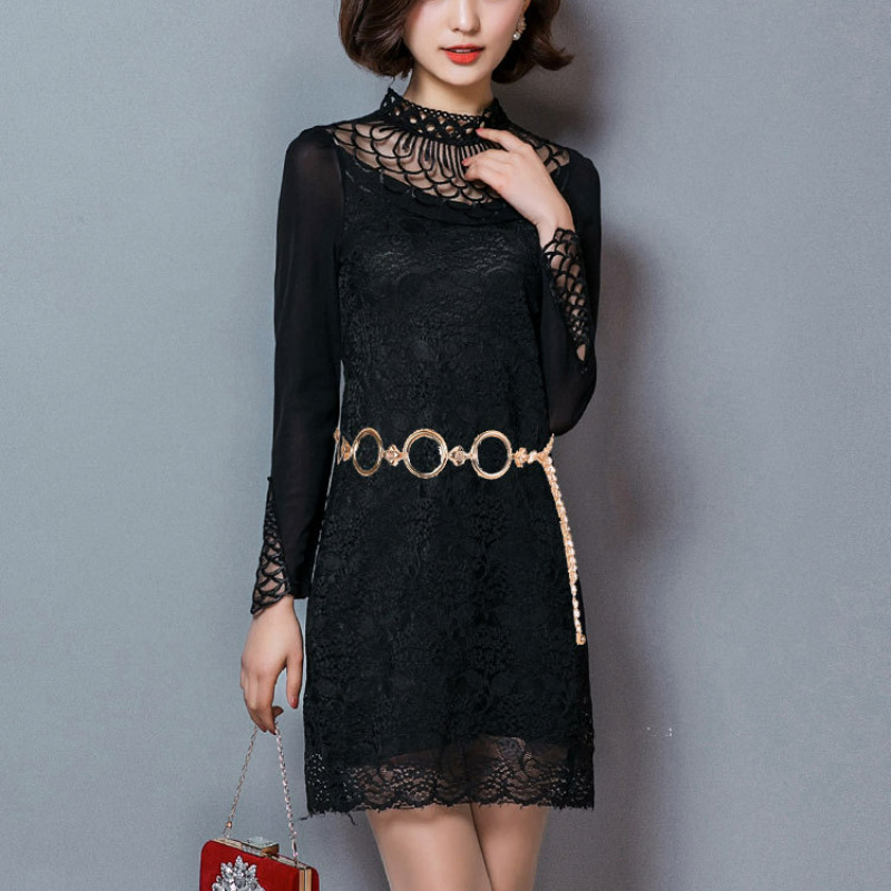 Stiilne Euroopa ja Ameerika metallist vöö kuldsete ja hõbedaste ümmarguste rõngastega naiste kleidi vööketi tarviku jaoks