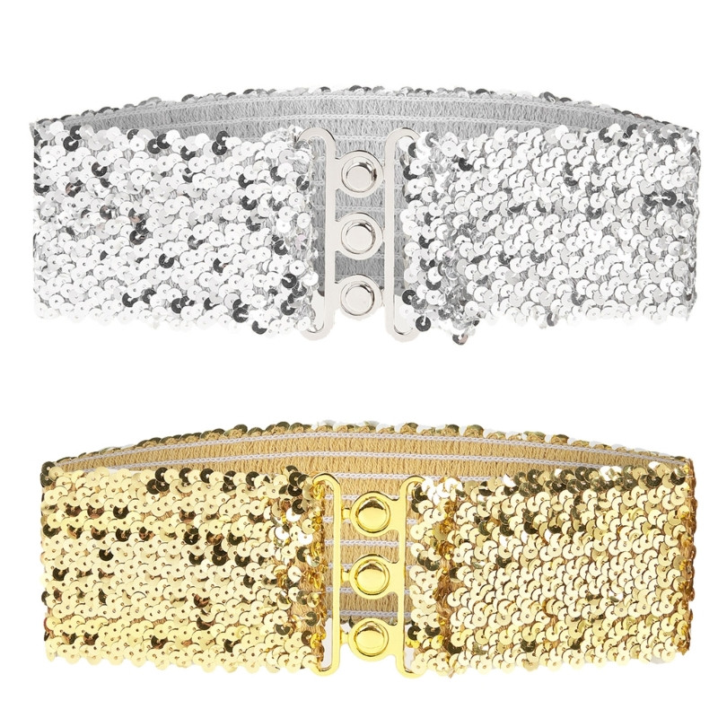 Hot Girl WaistChain Arany széles lánc szexi túlméretezett széles öv buliba/klubba