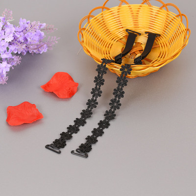 Moteriškos liemenėlės aksesuarai nerti gėlėti nėriniuoti liemenėlės dirželis neslystantis elastinis reguliuojamas diržas pečių petnešėlės vestuvių vakarėliui